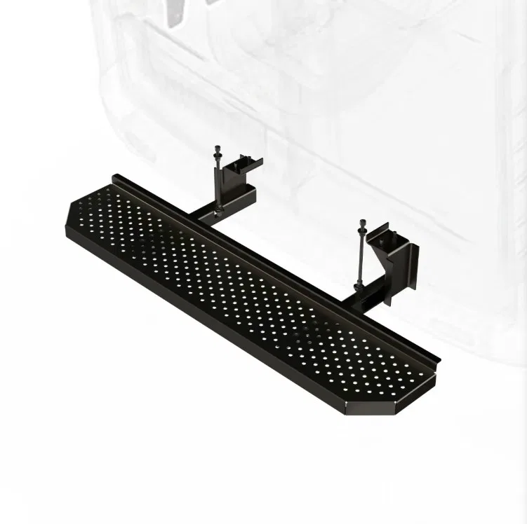 FO0414-JL1.RS – LEGEND FLEET Truck Step, Rear Bumper Mount Single Flat Treaded Step 63 Pound Capacity Fixed Stationar...